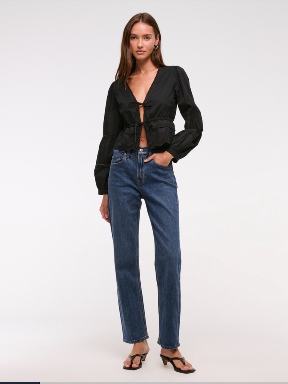 Abercrombie Curve Vintage Straight High Rise Jeans